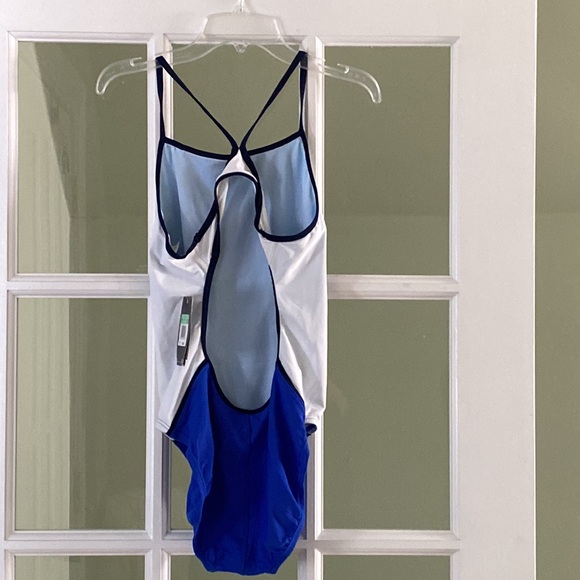 Nike Swimsuit Size 34/Wms8 Brand New! Royal Blue/White NWT - Picture 4 of 9